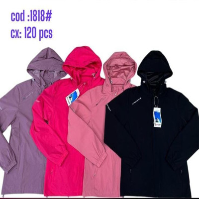 Campera/Jaqueta rompevientos con forro femenino