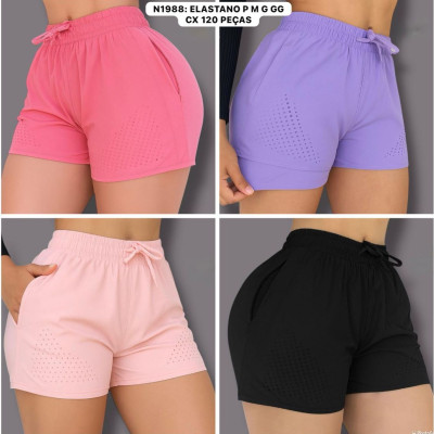 Short doble drifit premiun femenino